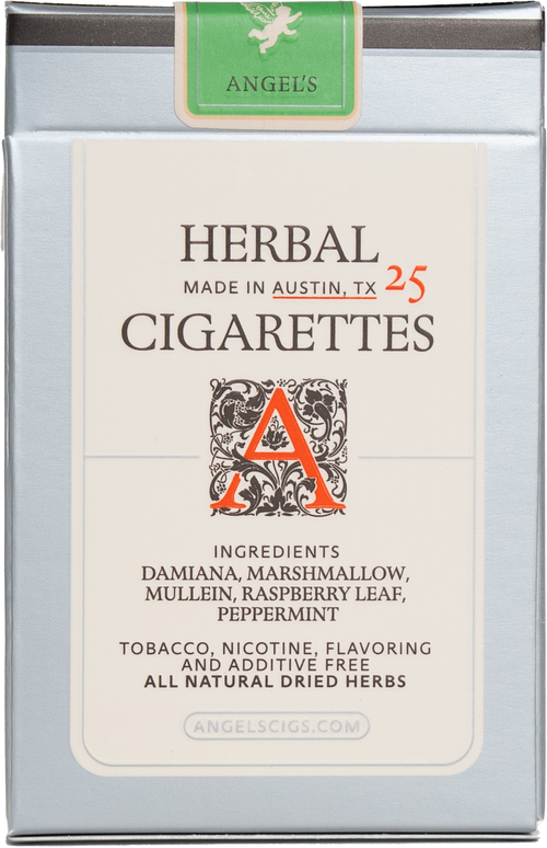 herbal mullein cigarettes Original Stimulating Cigs Tobacco-Free Mint Cigarettes